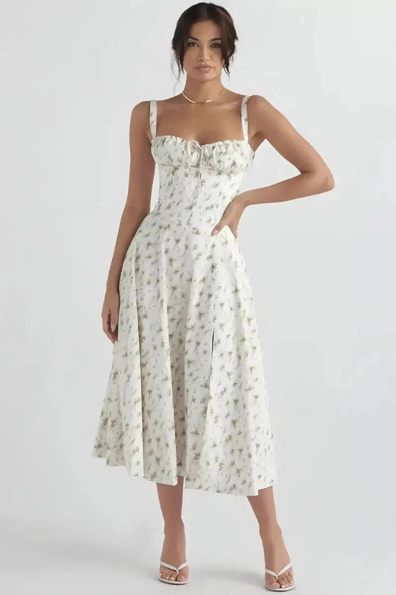 Linsay - Women's Corset Midi Sundress