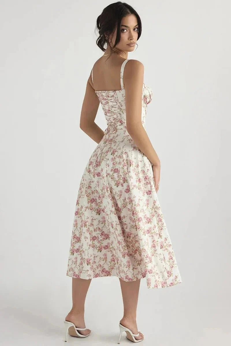 Linsay - Women's Corset Midi Sundress
