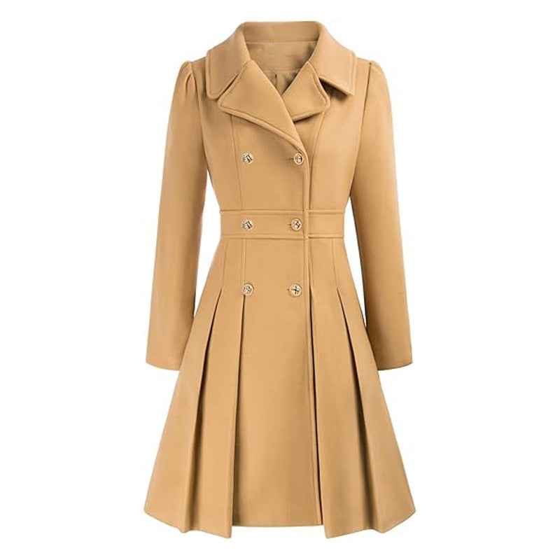 Eleganter Wintermantel - Cecile LavelleKhaki