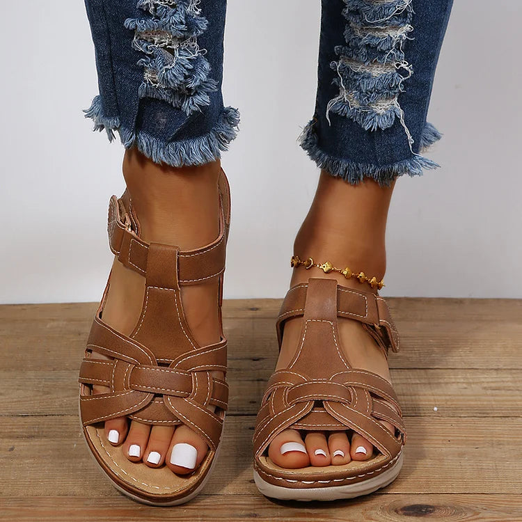 Hana - Women's Orthopedic Vintage Leather Sandals