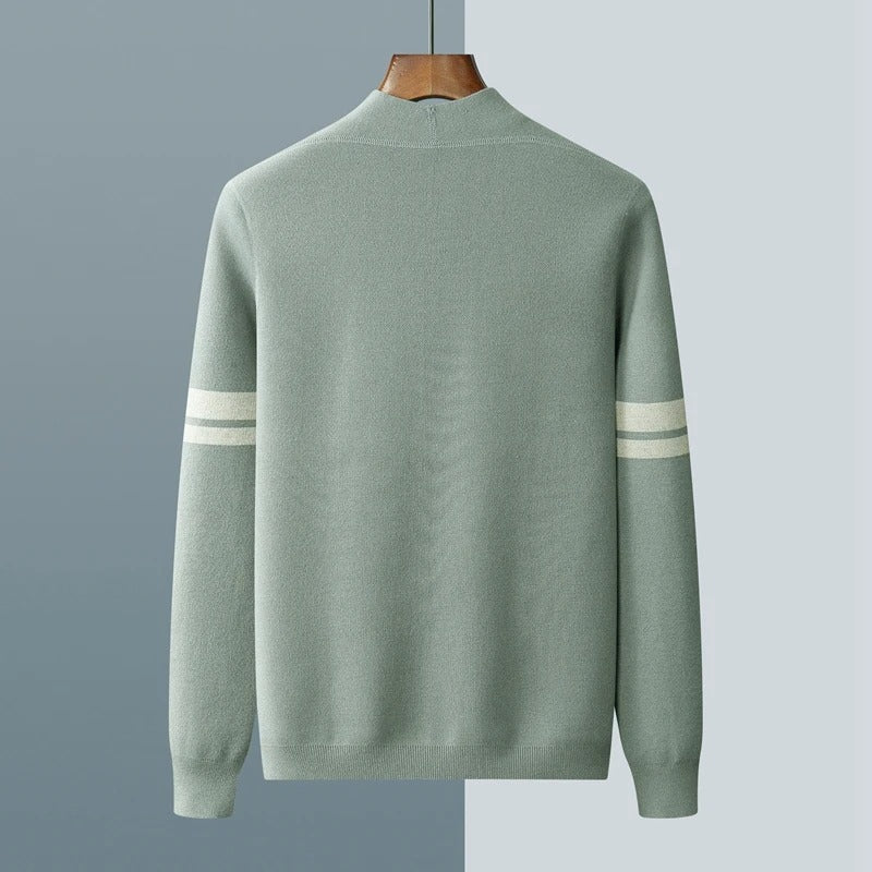 Giancarlo - Men's Varsity Stripe Knit Cardigan