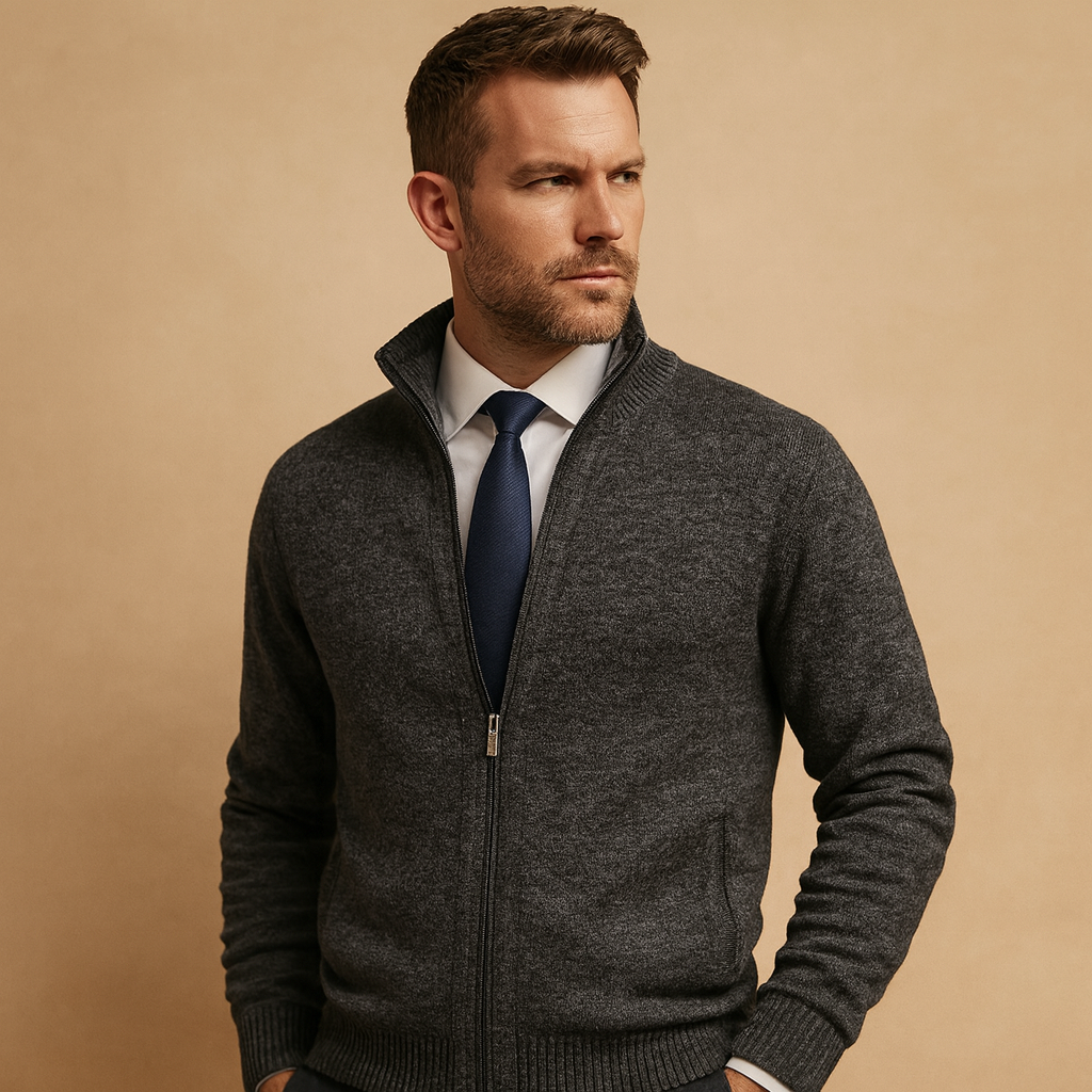 Men's Full-Zip Knit Cardigan