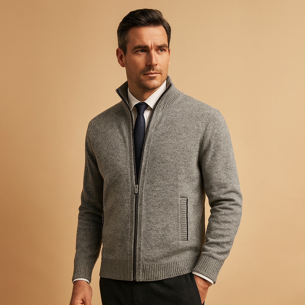 Men's Full-Zip Knit Cardigan