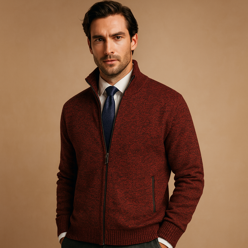 Men's Full-Zip Knit Cardigan