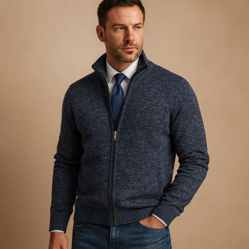 Men's Full-Zip Knit Cardigan