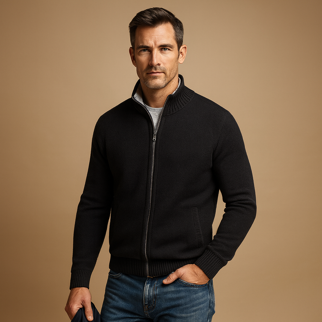 Men's Full-Zip Knit Cardigan