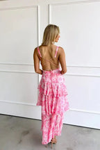 Maeve - Women's V-Neck Maxi Summer Dress