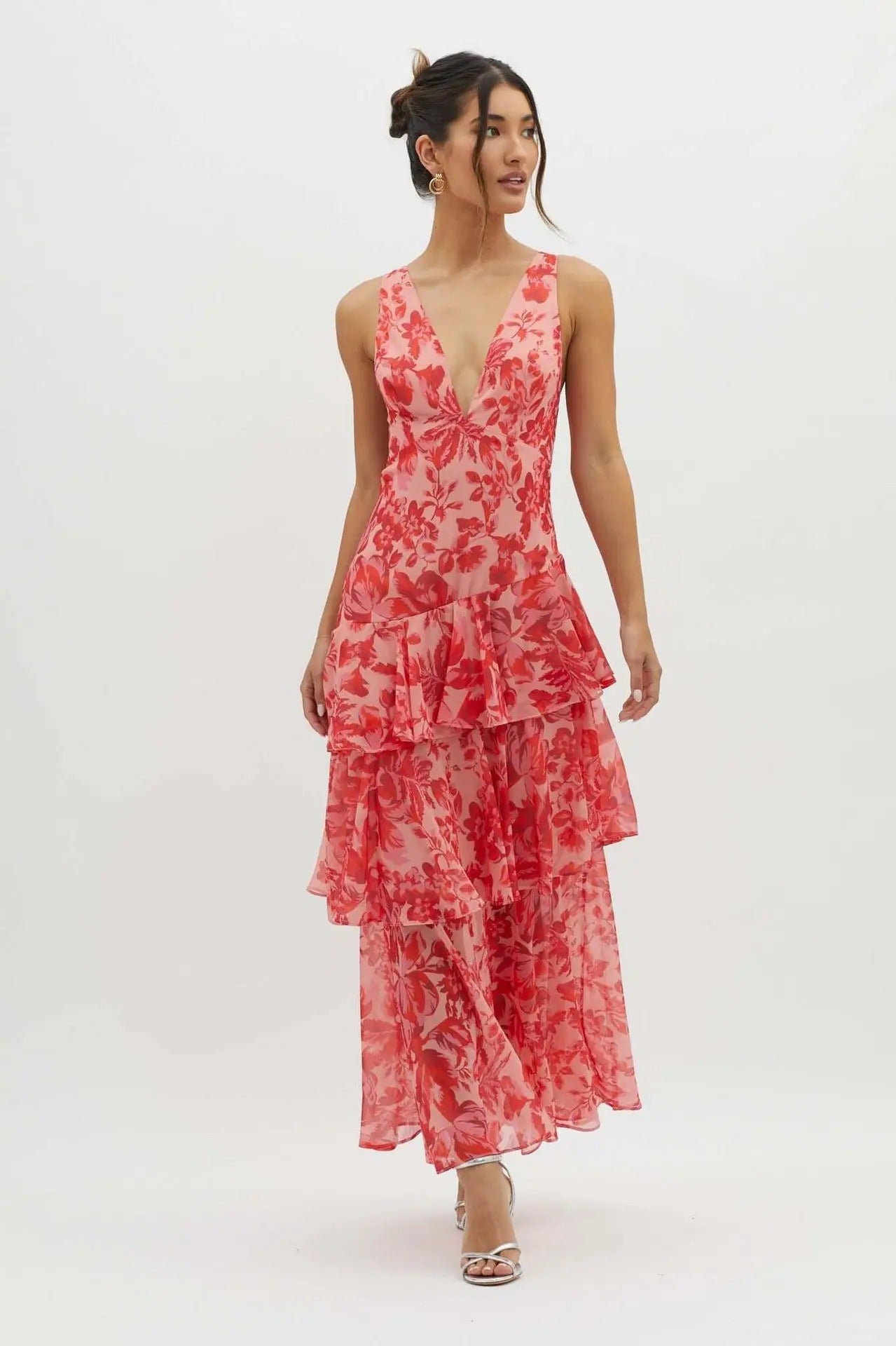 Maeve - Women's V-Neck Maxi Summer Dress